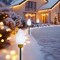 Northlight LED Lighted Faceted Jumbo C9 Bulb Outdoor Christmas Pathway Markers - Set of 3